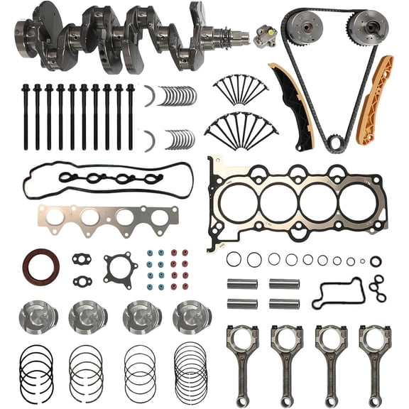 Piston Timing Chain Kit Head Gasket Set Crankshaft Con Rod For Hyundai Tucson Accent Elantra Kia Sportage Rio Soul G4FD 1.6L 2009–2021