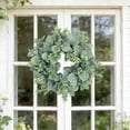 thumbnail image 1 of Guirnalda de flores artificiales para decoración de primavera y verano, guirnalda de plástico multicolor de 12.5 pulgadas para puertas, ventanas, paredes, uso en interiores y exteriores., 1 of 7