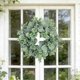 thumbnail image 1 of Guirnalda de flores artificiales para decorar en primavera y verano. Decora ventanas o puertas de patio. Guirnaldas de flores artificiales para decoración de bodas. Corona decorativa de plástico., 1 of 7
