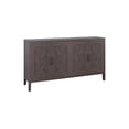 thumbnail image 3 of 59" Accent Storage Cabinet, Modern Multi-Function Storage Sideboard with 4 Doors, Wooden Country Retro Floor Cabinet for Living Room, Dining Room, Hallway, Entryway, Coffee, 3 of 9