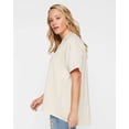 thumbnail image 2 of LAT B06938243 Women High-Low T-Shirt, Natural - Small, 2 of 5