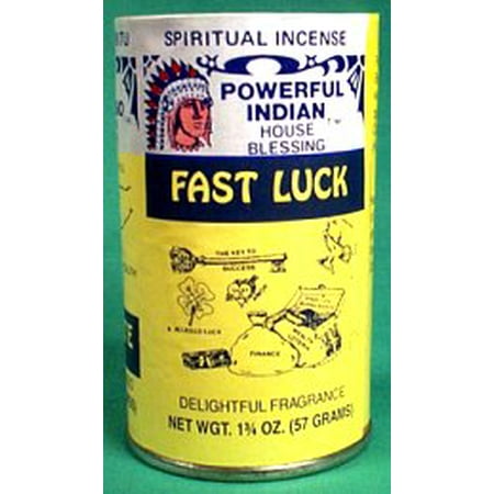 Incense Self Lighting Powder Fast Luck 1 3/4oz Bag Help To Bring Material Wealth Success in Business Profitability Into Your Life Create Relaxing Atmosphere Into Home Prayer Meditation
