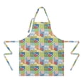 thumbnail image 2 of Pioneer Flower Floral Print Pattern Apron for Women and Men, Cotton Linen Waterproof with Pockets, Adjustable, 33x27 Inch for Kitchen, Gardening, BBQ, Salon, 2 of 6