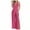 Hot Pink, variant on Wyobmus Women's Sleeveless Backless Halter Neck Jumpsuit High Waist Side Slit Wide Leg Rompers Loose Fit Deep V Neck Elegant Night Party Jumpsuits Olive Green