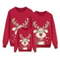thumbnail image 6 of Family Matching Hoodie 3 Piece Parent And Kids Holiday Sweatshirts Cozy Outfit Festive Printed Pajamas, 6 of 6