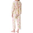 thumbnail image 3 of Conjunto de Pijamas para Mujeres de Manga Larga Floral con Pullover y Frente Atado, Pantalones Anchos Suaves de 2 Piezas, Rosa Floral, 3 of 5