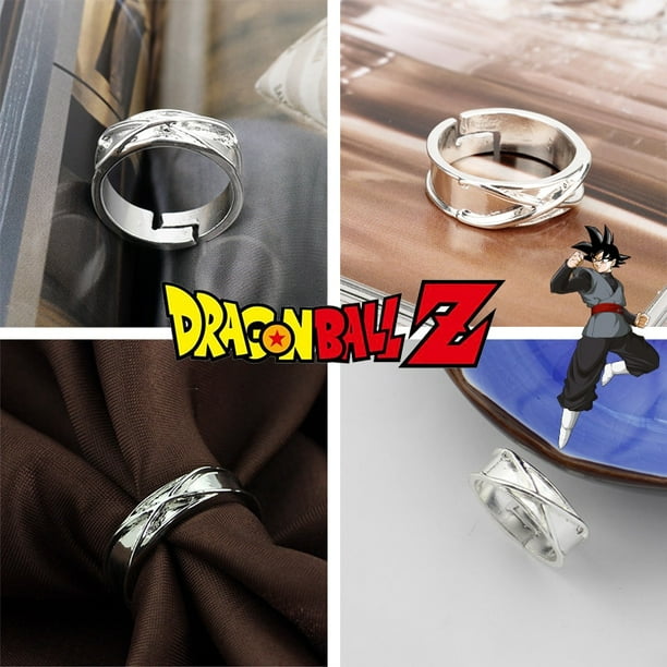 Anillos de aleacion de Dragon Ball para hombres y mujeres Goku Vegeta temperamento moda plata ajustable encanto Simple joyeria baratija Walmart en linea