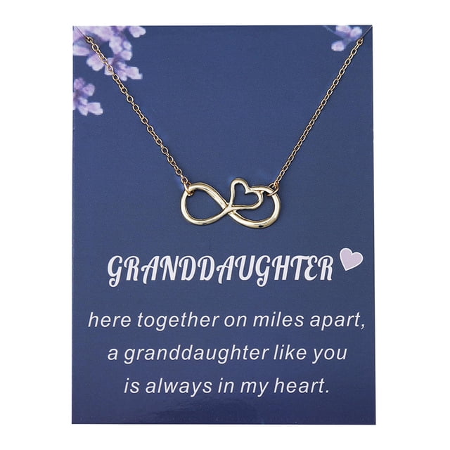 Unlimited 8 Figure Pendant Necklace with Card for GrandDaughter