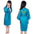 thumbnail image 1 of Girls Sleepwear For Girls Party Robe with Gold Print Kimono Style Colorful Nightwear Ideal For Summer Celebrations, 1 of 3