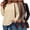 Apricot-Coffee-Black, variant on 3 Pack Pullover Sweatshirts for Women Crew Neck Long Sleeve Shirts Casual Loose Fit Sweatshirts Curved Hem Tunic Tops