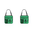 thumbnail image 4 of Eigraketly Silla para acampar al aire libre reposabrazos bolsa colgante lateral bolsillo de almacenamiento de artículos diversos multiusos suministro Verde 2piezas Eigraketly CBP547960, 4 of 5