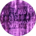 thumbnail image 1 of Ahgly Company Indoor Round Abstract Pink Modern Area Rugs, 6' Round, 1 of 4