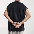 thumbnail image 5 of Men's Summer Wash Retro Vest Sports Basketball Fitness Travel Tank Top for Men Lightweight Breathable Comfortable Casual Workout Men's Tops T-Shirt Casual Crew Neck Loose, 5 of 5
