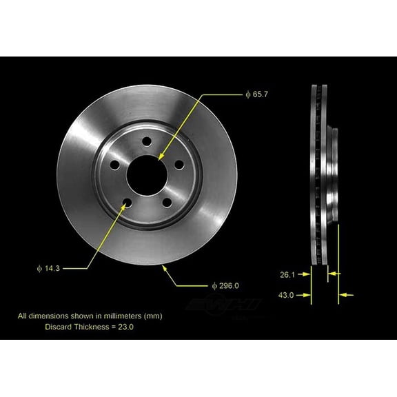 BENDIX PRT5528 Bendix Brake Rotor Fits select: 2004-2012 CHEVROLET MALIBU, 2005-2010 PONTIAC G6