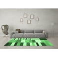 thumbnail image 3 of Ahgly Company Indoor Square Southwestern Emerald Green Country Area Rugs, 4' Square, 3 of 4