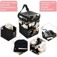thumbnail image 2 of Ink Plants Foldable Car Trash Bin with Lid, Leak-proof Mini Trash Can for Car, Hanging Storage Bag Included, 2 of 6