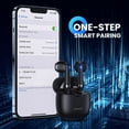 thumbnail image 5 of Wireless Earbuds for iPhone 14 Pro Bluetooth Headphones in Ear with Charging Case, Hands-Free Headset with Mic, Hi-Fi Stereo Sound, Touch Control, 24 Hours Playback - Black, 5 of 5
