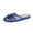 Dark Blue-linen, variant on Women's Chinese Mesh Mule Sandals Floral Embroidered Slip-On Falt Mules