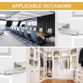 thumbnail image 3 of PWTOOL Passage Door Lever Handlesets 12 Pieces Metal Door Lever Lock Square Panel for Commercial Bathroom Bedroom Left or Right Handing calm, 3 of 9