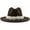 Bronze, variant on Cowboy Hats for Women British Style Elegant Jazz Hat Pearl Ring With Top Wide Brim Ladies Woolen Fedora Hat
