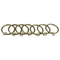 thumbnail image 2 of Urbanest 2.5" Metal Curtain Rod Rings with Eyelets, Fits up to 2″ Rod – Durable Drapery Rings for Smooth Gliding & Secure Grip, 16 Pieces, Antique Gold, 2 of 2