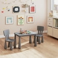 thumbnail image 4 of Gymax Kids Table & 2 Chairs Set Toddler Activity Play Dining Study Desk Gray, 4 of 10