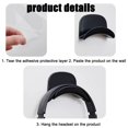 thumbnail image 4 of Wall-Mounted Headphone Hook - Adhesive Bluetooth Headphone Holder for Desk, Dorm & Office - Space-Saving Storage Solution - No Drilling Required, 4 of 7