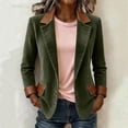 thumbnail image 5 of Miqool Women's Blazers Business Button Lapel Long Sleeve Slim Fit Suit Casual Work Office Jacket with Pockets, 5 of 9