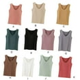 thumbnail image 3 of Sonducket Ropa interior térmica para mujer, chaleco sin costuras para Otoño Invierno, hogar, escuela, capa básica, Tops cálidos, ropa Camisetas sin mangas Blanco, 3 of 6
