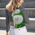 thumbnail image 6 of Honeii Dandelion Flower In The Meadow Print Canvas College Laptop Backpack, Durable Rucksack Travel Notebook Bag School Backpack Book Bag for Men Women-Medium, 6 of 7