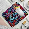 thumbnail image 2 of Graffiti Printed Square Mouse Pad, 8.3x9.8 Inch, Non-Slip Rubber Bottom Mouse Mat for Office and Gaming, 2 of 6