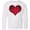 AA-White, variant on Inktastic Red Plaid Heart Long Sleeve Youth T-Shirt