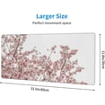 thumbnail image 6 of Vintage Cherry Blossoms Large Mouse Pads Rectangle Long Extended Big Stitched Edge Gaming Mousepad with Non-Slip Rubber Base for Desktop Laptop Keyboard 31.5 X 11.8 Inch, 6 of 6
