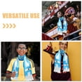 thumbnail image 3 of KAKOWELY 4 bufandas tradicionales de punto de fútbol para aficionados de la selección nacional, accesorio de porristas para eventos deportivos, diseño de bandera de Argentina., 3 of 5