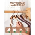 thumbnail image 4 of HOUSE DAY Space Saving Hanger Hooks 60 Pack, Black Clothes Hanger Connector Hooks, Heavy Duty Hanger Hooks Space Saver, Premium College Dorm Room Essentials, Good Closet Organizers and Storage, 4 of 8
