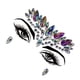 thumbnail image 3 of Qarigey Cuentas de gemas para la cara de los ojos, pegatinas autoadhesivas de diamantes de imitación, joyería geométrica resistente al agua, Tratamientos faciales Púrpura claro, 3 of 6