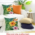 thumbnail image 4 of PRATYUS Decor Holiday Pillow Case Flowers Leaves Pattern Sofa Couch 24x24in, 4 of 5