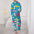thumbnail image 3 of Pajamas for Women Sets, Dachshund Dog Puppy No.1011 Lounge Sets Long Sleeve Button Down Night Shirts Sleepwear Pjs, 3 of 6
