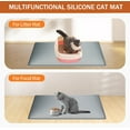 thumbnail image 6 of Cat Litter Mat Waterproof ,Large 34"*23" Non-slip Silicone Cat Litter Mat,Cat Litter Box Mat for Litter Trapping,Easy to Store Kitty Litter Mat  Gray, 6 of 8
