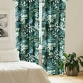 thumbnail image 2 of Ambesonne Botanical Curtains, Wild Flowers Vintage Plot, Pair of 28"x84", Hunter Green and Dark Teal, 2 of 5