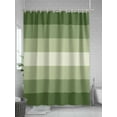 thumbnail image 5 of Shower Curtain Sage Green Shower Curtains for Bathroom, Waterproof Polyester Shower Curtain Set with Hooks, Stall Long Size 54"x78" Gradient Stripes Modern, 5 of 6