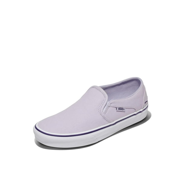 Zapato Vans Asher Slip-On Lilac Mist para mujer, talla 6.5