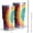 Colorful Rainbow Tie, variant on 30oz Colorful Tie Dye Mandala Pattern Tumblers Stainless Steel Tumbler with Lid and Straw,Vacuum Insulated Double Wall Travel Tumbler Cups Mug with Cleaning Brush for Coffee,Tea