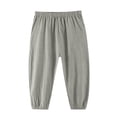 thumbnail image 6 of Hurxie Boys School Uniform Chino Pants Kids Elastic Waist Pull on Twill Pants with Pockets 5-14 Years Gray,7-8 Years, 6 of 6