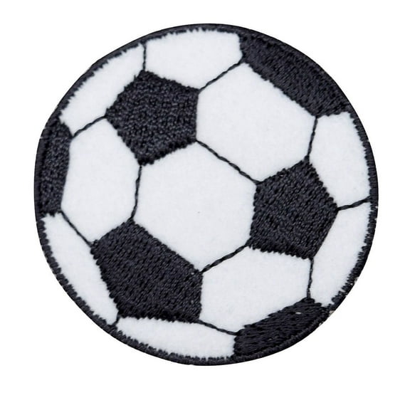 Large Soccer Ball - Iron on Applique/Embroidered Patch