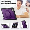 thumbnail image 7 of XYX Case for iPad Pro 13 inch (2025 M5/2024 M4) with Rotating Stand, Shoulder Strap, 2in1 Shockproof Cover, Purple, 7 of 7