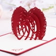 thumbnail image 5 of TIELUTT Valentine's Day -up Card 3D Paper Carving Heart-shaped Friendship Cards for Kids School Book Rack Blank Note Cards with Envelopes 3x5 Birthday Assortment Pack Greeting Cards Easter, 5 of 5