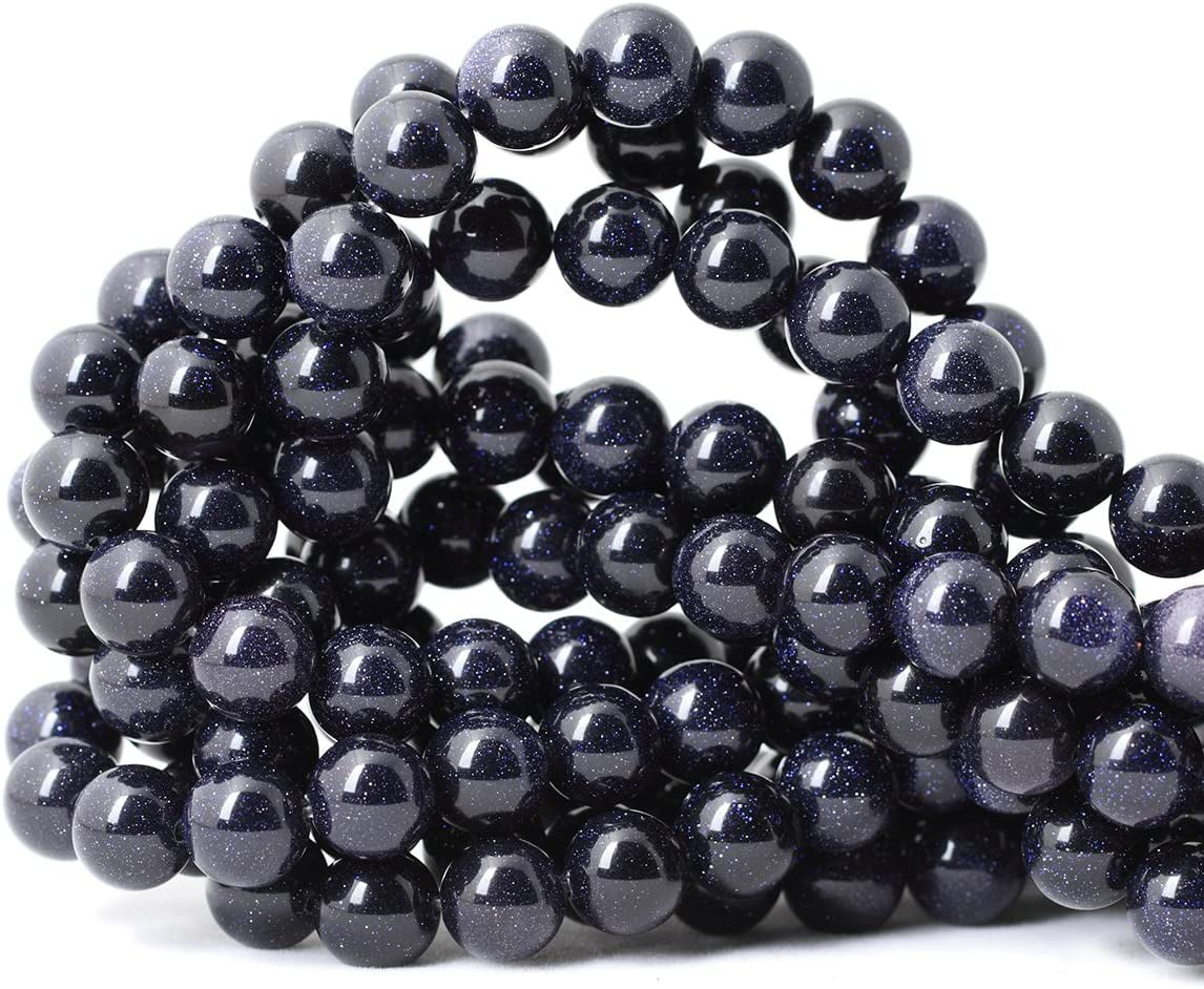 AAA 12 mm Galaxy Staras Blue Sand Sun Sitara Gemstone Loose Beads 15" 