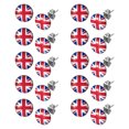 thumbnail image 3 of Pendientes con la bandera de la Unión Jack, pendientes con la bandera del Reino Unido para damas, pendientes redondos de aleación con la bandera británica, artículos para fiestas, accesorios para, 3 of 8