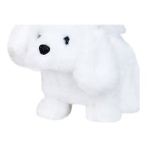 STPToys Interactive Puppy Plush Stuffed Animal Toys,Electronic Walking Barking Dolls Playtime Companion Cuddly Toys Birthday Gift - White